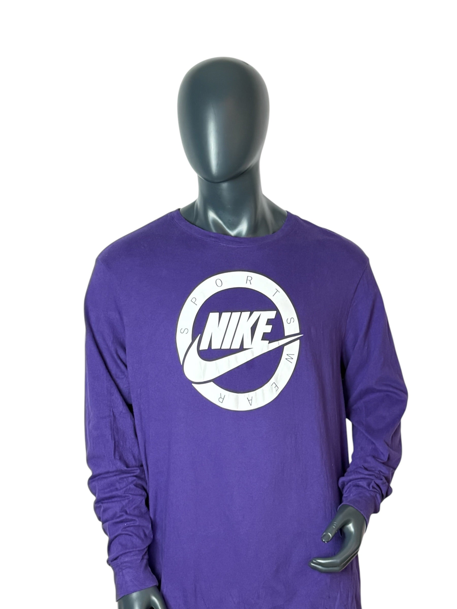 Vintage Nike Sportswear Longsleeve Purple Big Logo